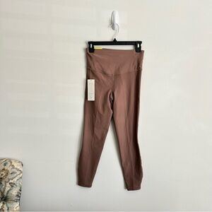 All in Motion Yoga Pants Light Brown Leggings S High Rise Waist 7/8